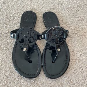 Black Tory Burch Miller Sandals Size 7